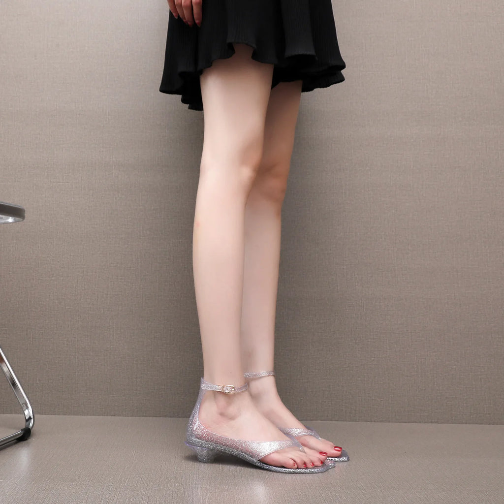 Women's Vacation Versatile Casual Sandals Adult Girls Roman Beach Shoes New Ladies Flat Bottomed Non-slip Flip Flops Single Shoe