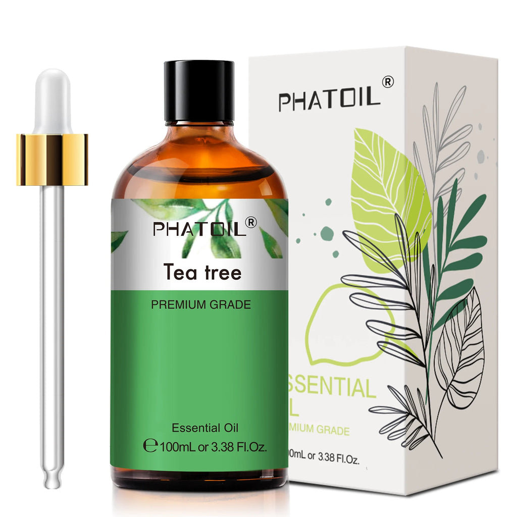 PHATOIL Aromatherapy Essential Oil For Skin Care,Diffuser,Massage & Candle Making-100ml Lavender Cinnamon Eucalyptus Aroma Oils