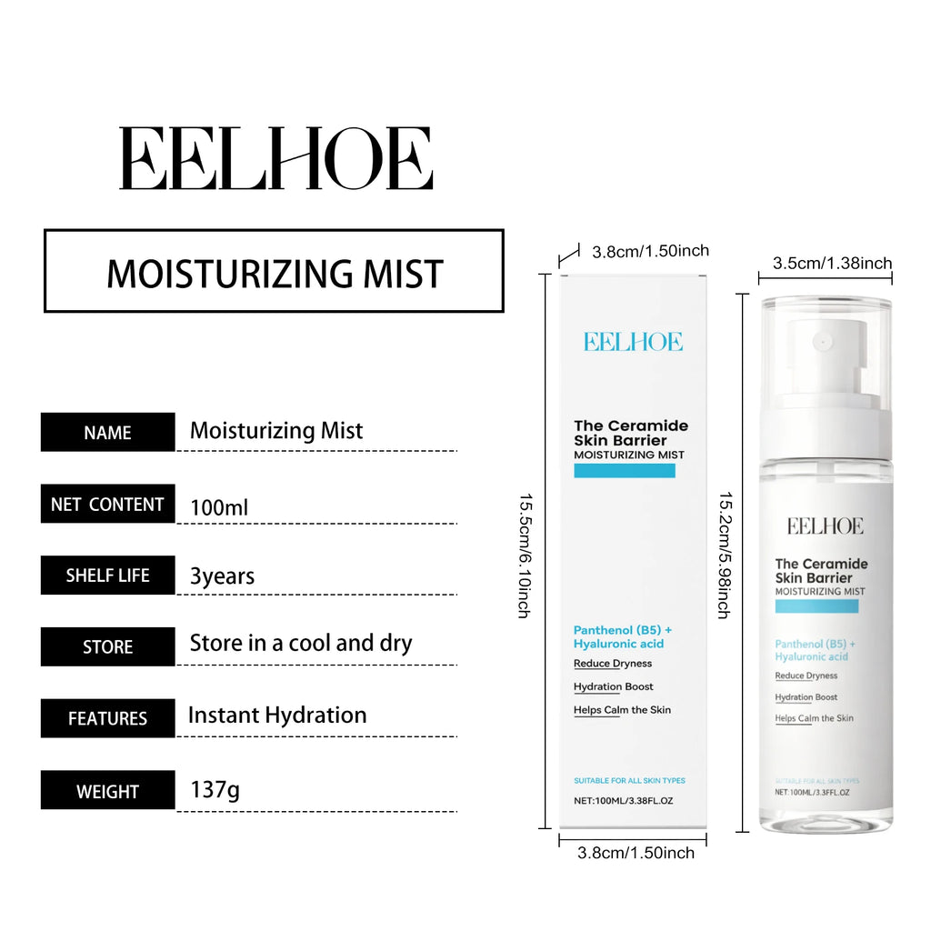 EELHOE Moisturizing Face Mist Hyaluronic Acid Strengthening Skin Barrier Repair Care Soothing Panthenol Hydrating Facial Mist