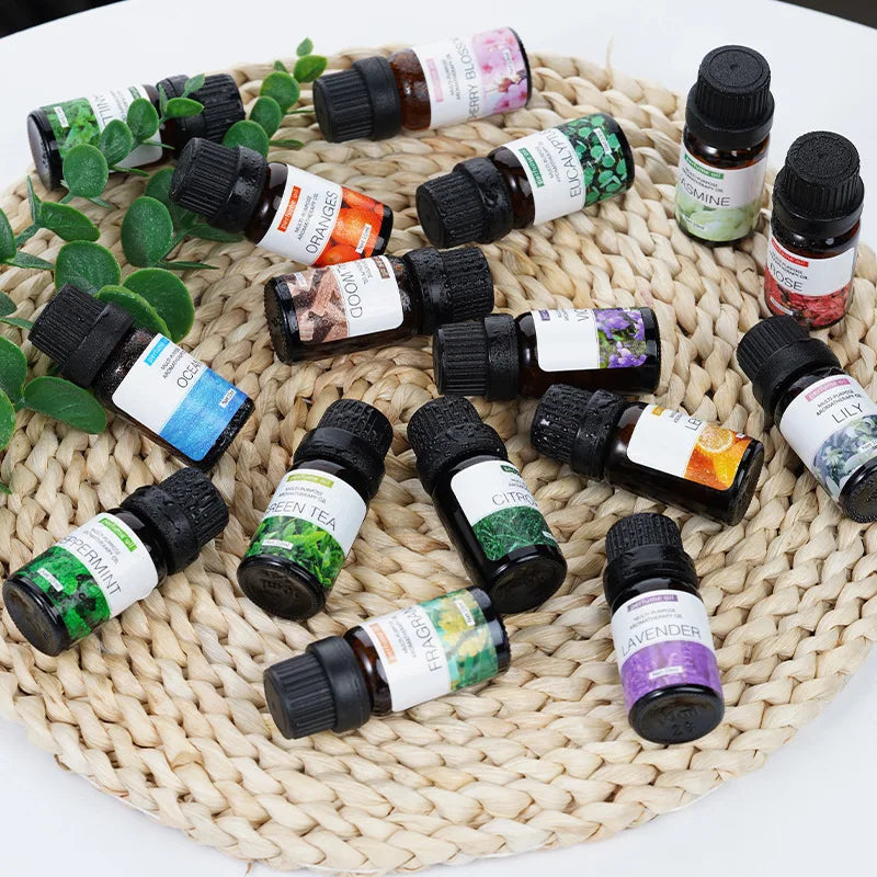 10ml Pure Natural Plant Essential Oil Aromatherapy Oil for Bedroom Bathroom Car Air Freshener Fragrance Oil Aromatic Oil