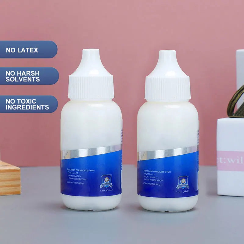 Lace Melting And Holding Glue 38ml 60ml 90ml Hair Adhesive Lace Wig Glue For Wigs Strong Hold Natural Finishing Hold Bond Glue