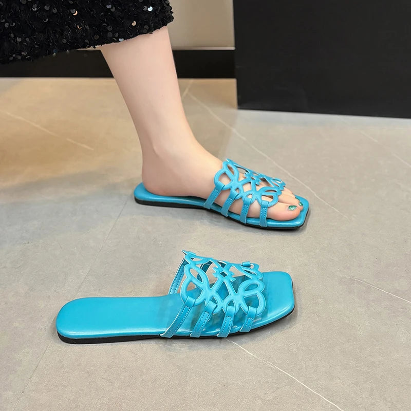 Women's Sandals Summer Slipper Ladies Slides Sandals Fashion Design Beach Flip Flops Flat Shoes Shoes for Women Slippers Zapatos