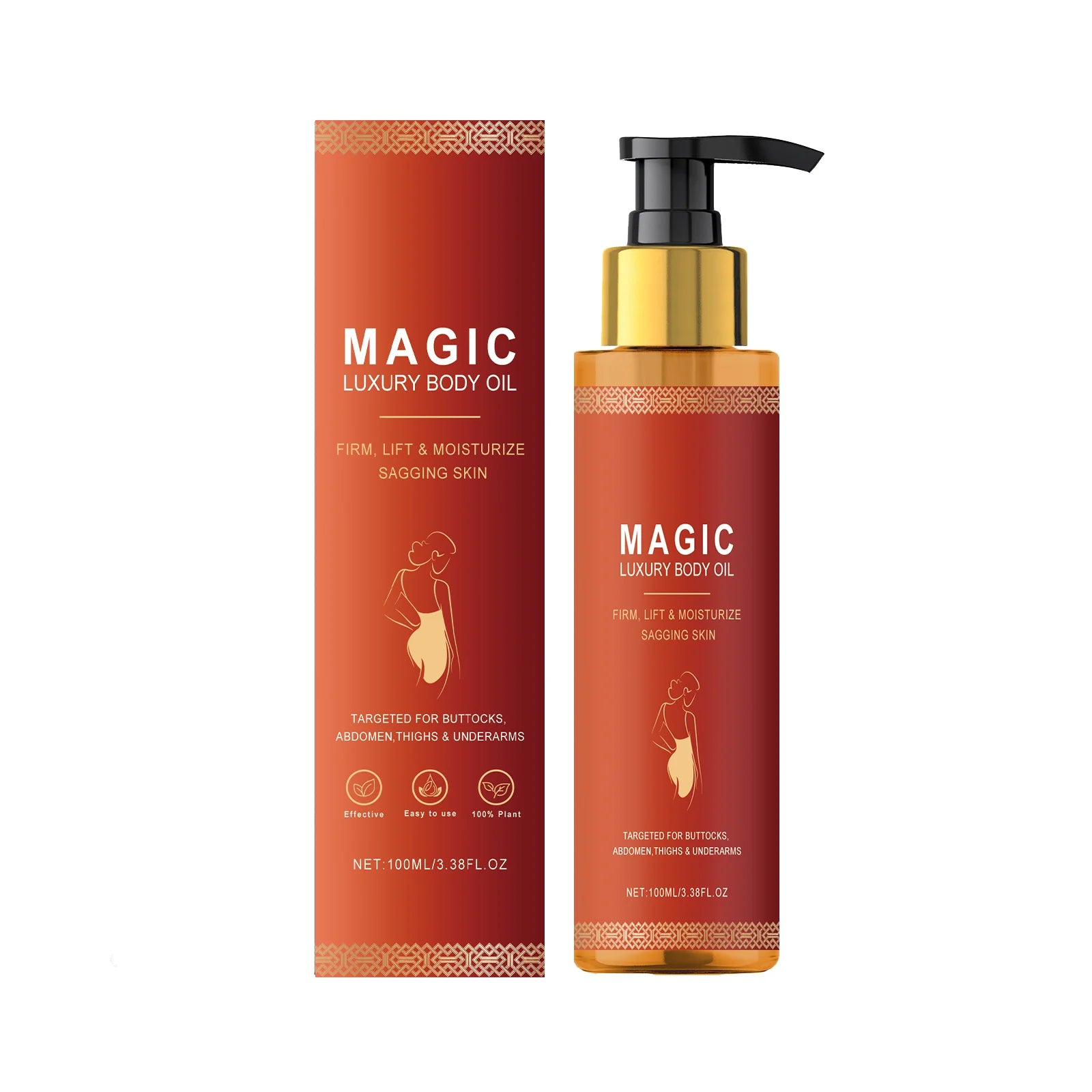 Premium Firming Magic Luxury Body Oil Moisturizing Skin Dry Rough Firming Chest Thighs Anti-Wrinkle Body Massage Care Lotion