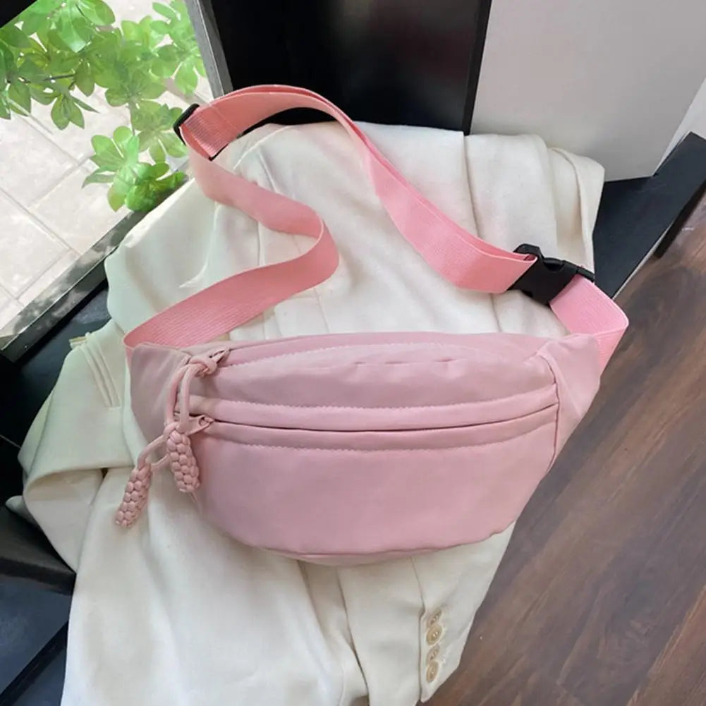 Waist Bags for Women Oxford Leisure Color Waist Bag Shoulder Crossbody Chest Bags Handbags All-match Messenger Belt Bags A3Z0