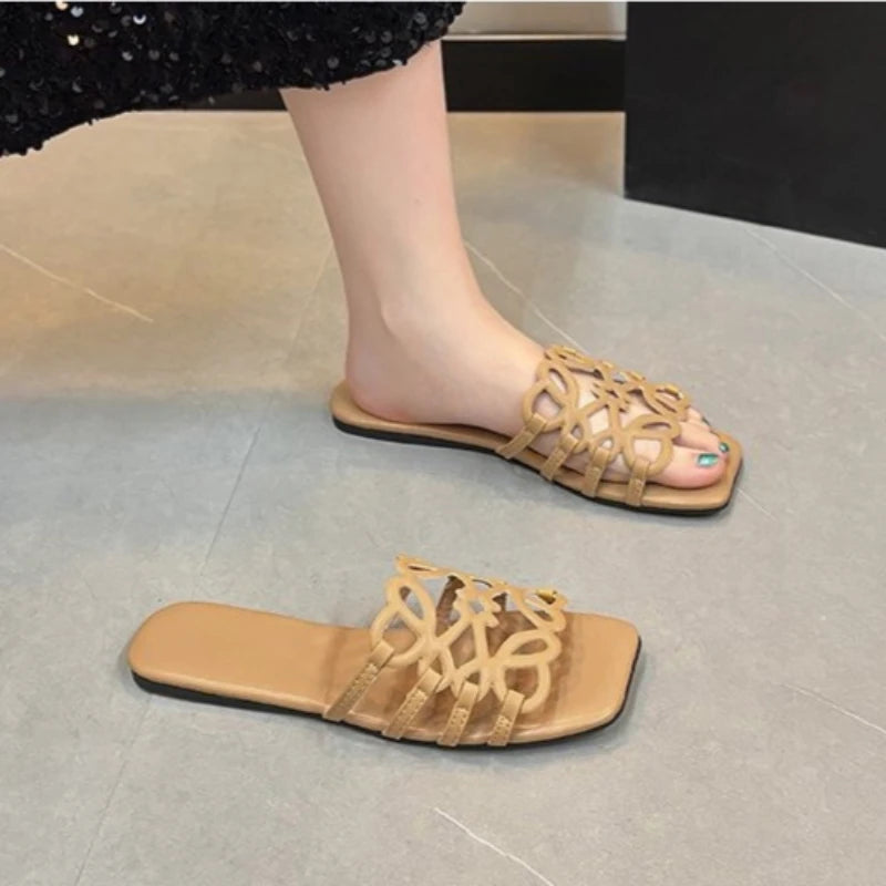 Women's Sandals Summer Slipper Ladies Slides Sandals Fashion Design Beach Flip Flops Flat Shoes Shoes for Women Slippers Zapatos