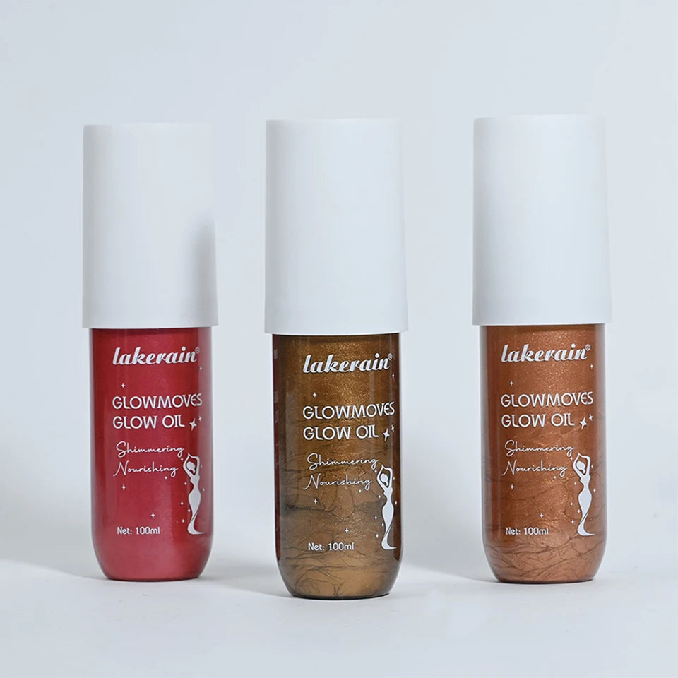 Body Care Glow Oil Glowmotions Glow Body Oil 100ml Hydrating Softening Brazilian Shimmer Bronze Non-Greasy Non-Sticky for Body C