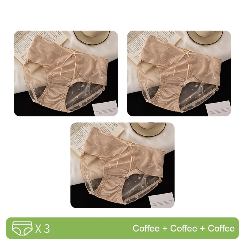 Seamless Panties for Underpants Women Underwear Fashion Sexy Panties Set Pack Transparent Linergie Women's Lingerie Micro Briefs