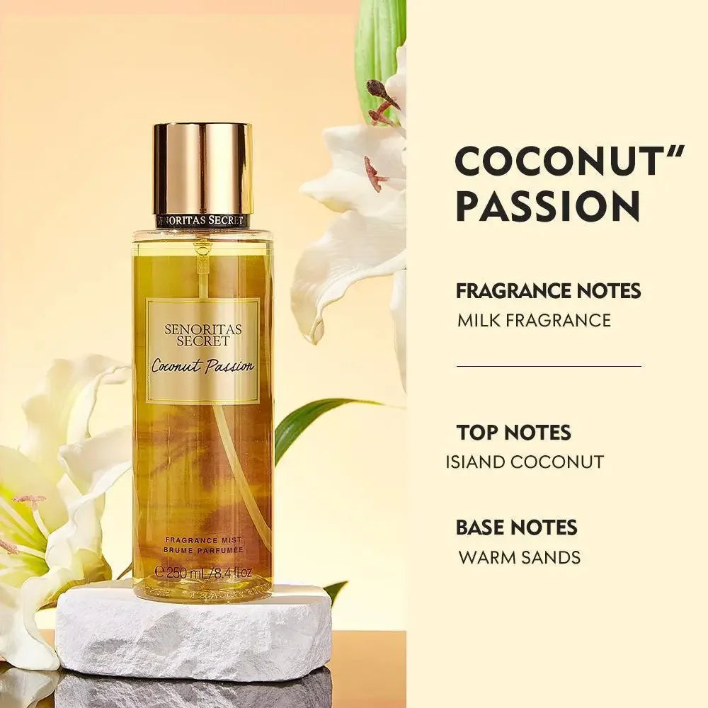 Original Perfume Vanilla Flower Fruit 250ml Fragrance Mist Scent Light Long Lasting Fragrance Women's Perfume Charming Gift