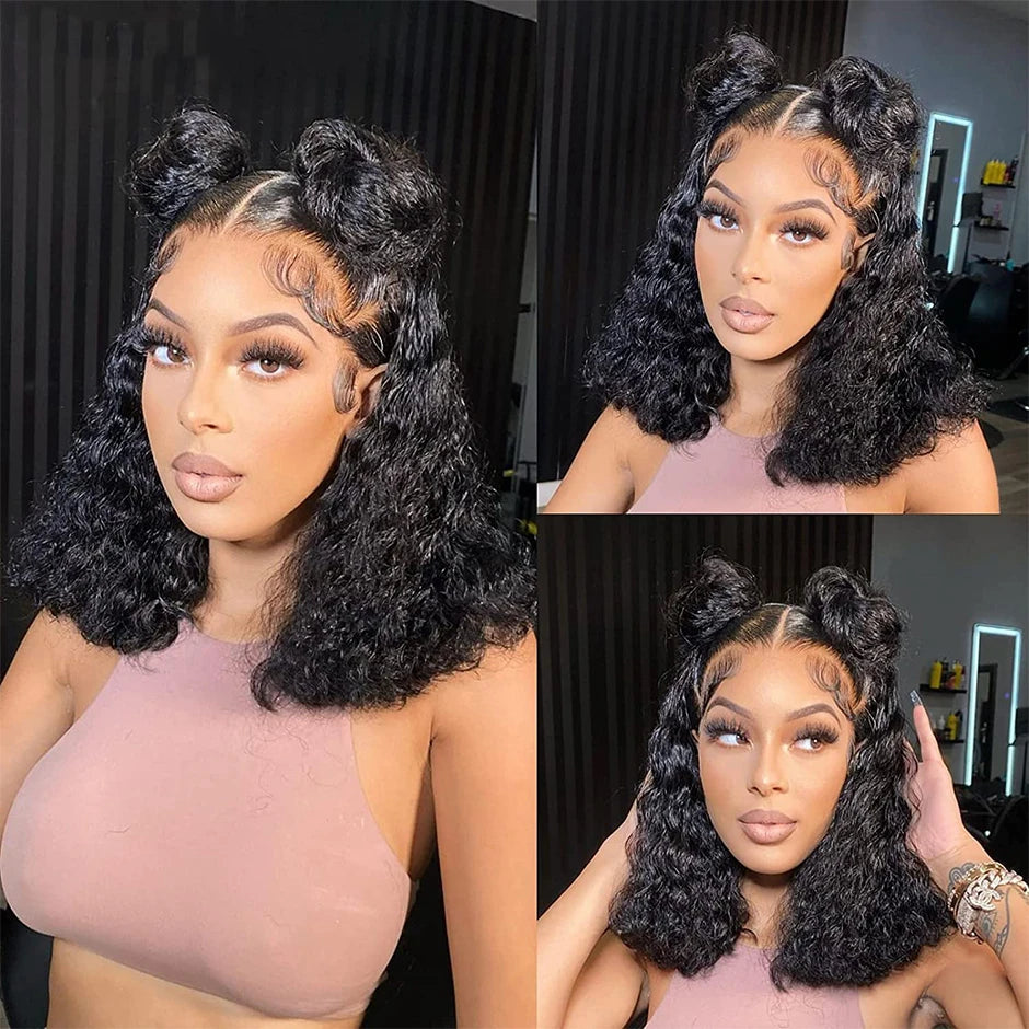 YAWAWE Glueless Wig Prebleached Knots Real Scalp Preplucked hairline Ready To Wear Go Wigs Precut Lace Water Wave Glueless Wigs