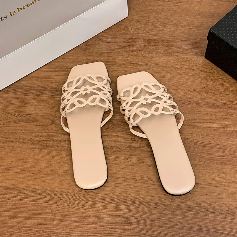 Women's Sandals Summer Slipper Ladies Slides Sandals Fashion Design Beach Flip Flops Flat Shoes Shoes for Women Slippers Zapatos
