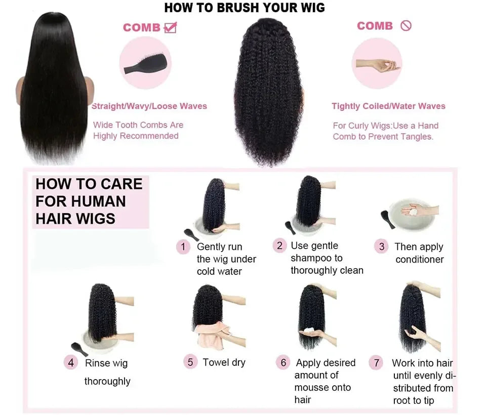 360 Full Lace Front Wig 100% Human Hair Kinky Curly Drawstring Snug Fit Glueless Wig Natural Color Invisible Strap 250 Density
