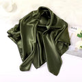 90x90cm Satin Scarf for Women, Elegant Square Silk-Like Head Scarf & Neck Wrap – Classic Luxury Accessory