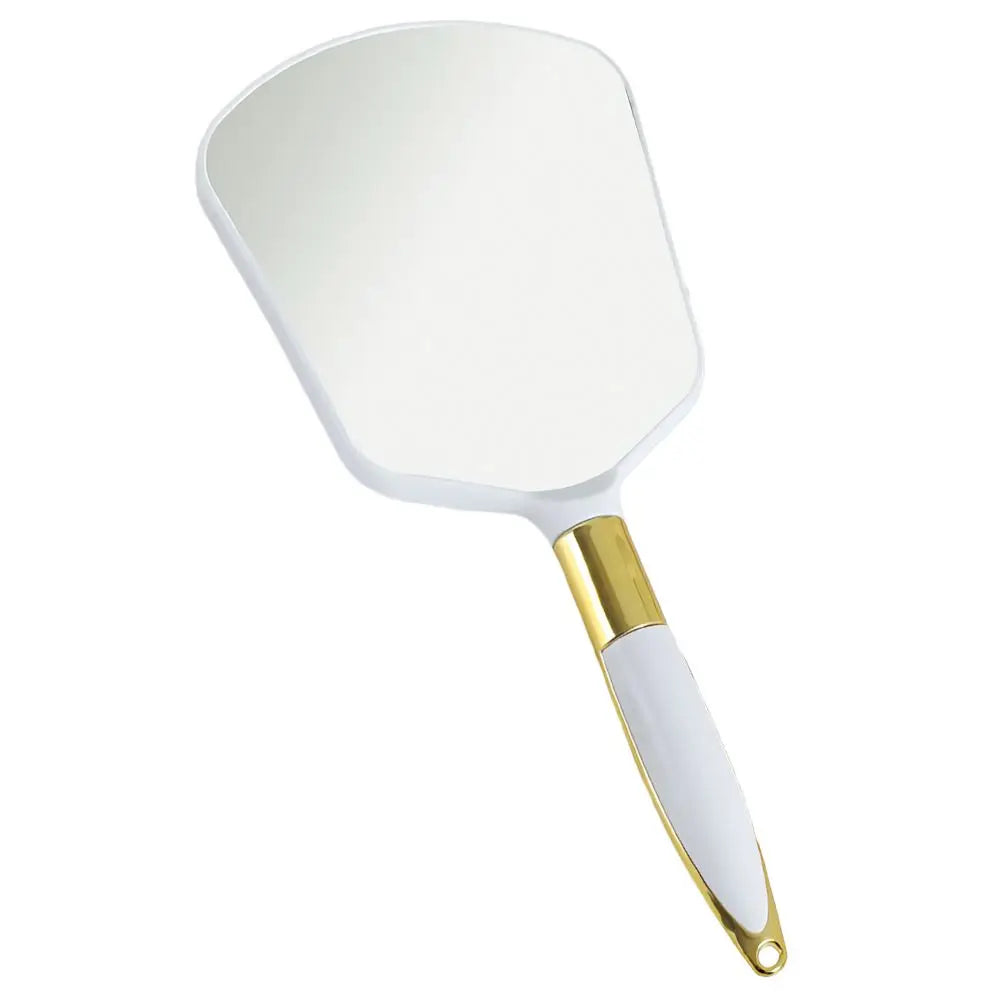 Vintage Handheld Makeup Mirror High-definition Vanity Mirror with Handle Hand Mirror SPA Salon Makeup Vanity