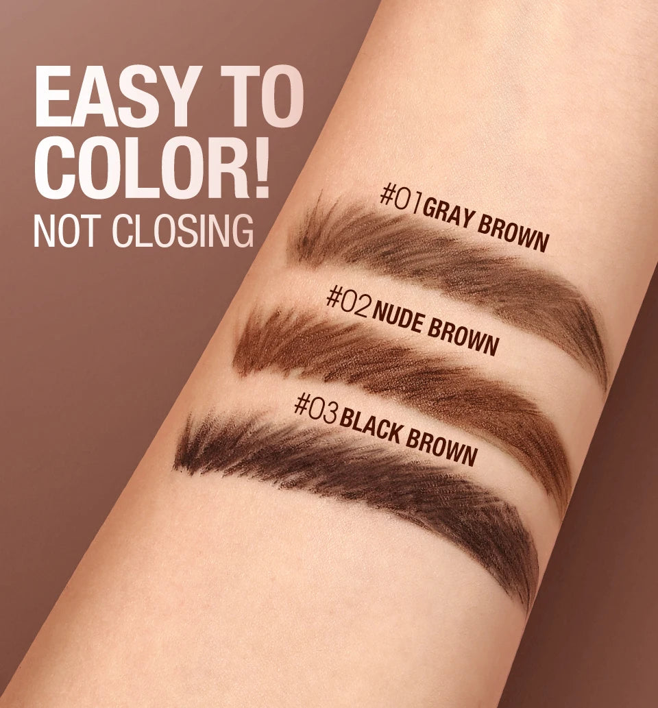 O.TWO.O Eyebrow Pomade 2-in-1 Brow Gel Wax Waterproof Long Lasting Creamy Texture Eye Brow Tint Enhancer Cosmetic Makeup