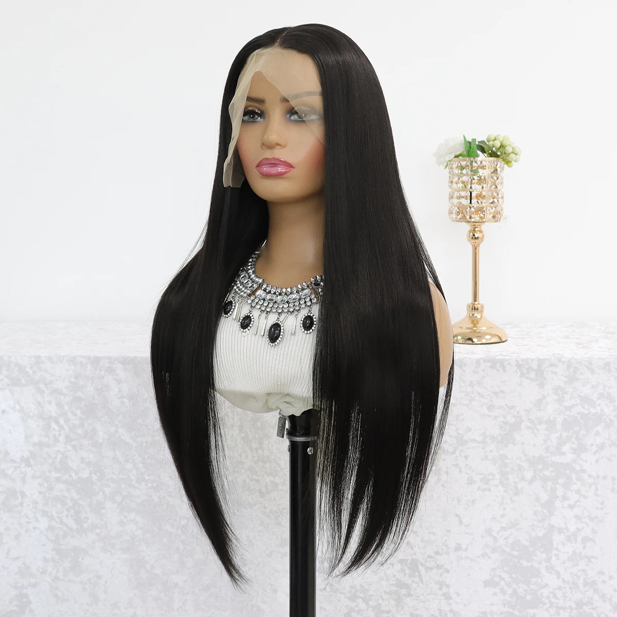 13*4 Lace Front Wigs Straight Wigs with High Quality Synthetic Hair  Wigs and Good Texture