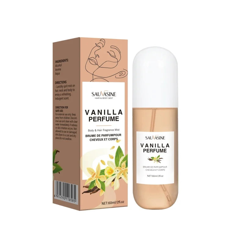 2.03Fl Oz Vanilla Body Mist Vanilla Hair and Body Perfume Mist for Women & Men Long-Lasting Fragrance Body Spray for Gifts