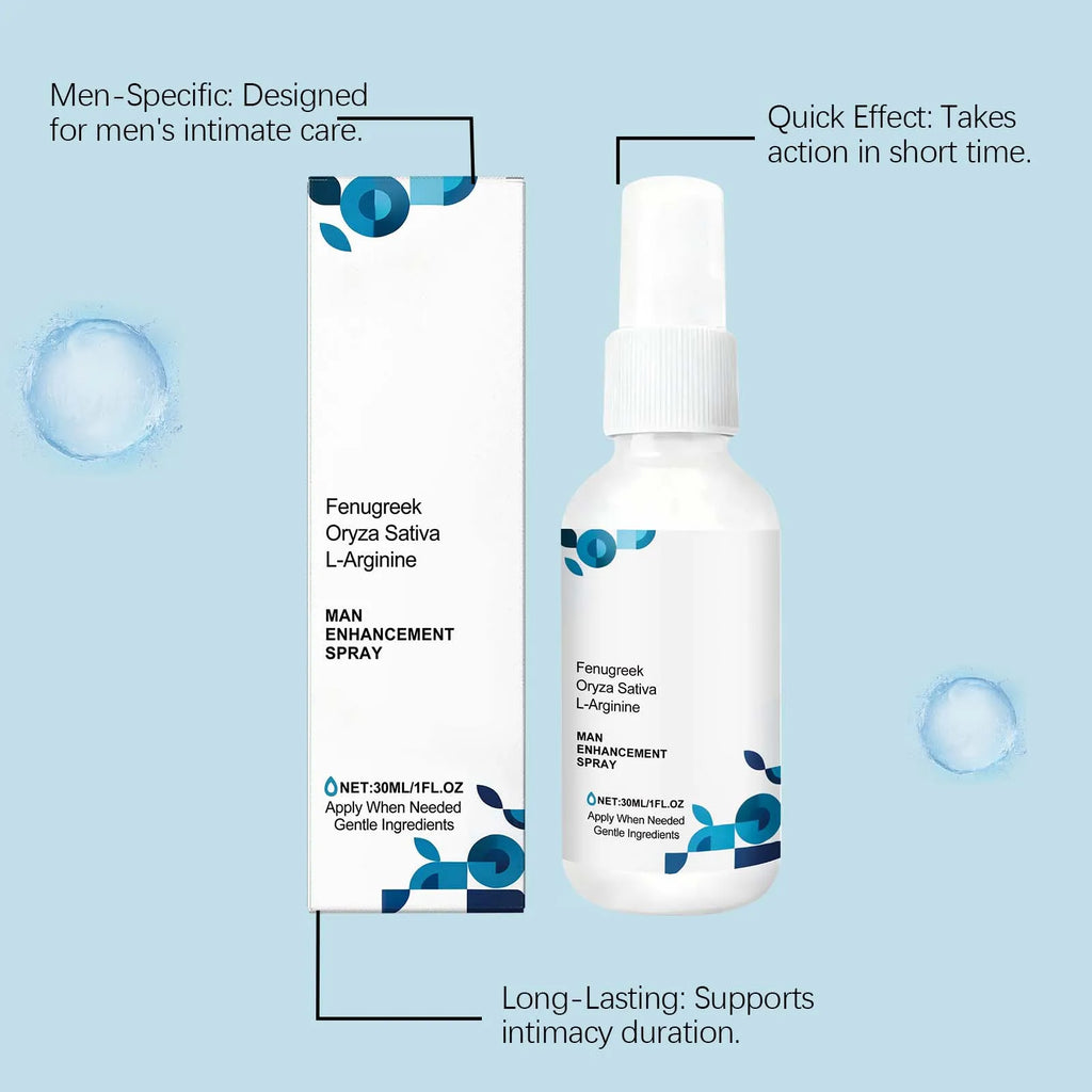Men's Body Care Spray: Gentle Ingredients Nourish & Protect Skin, Delivers Daily Vitality for Comfortable Skin