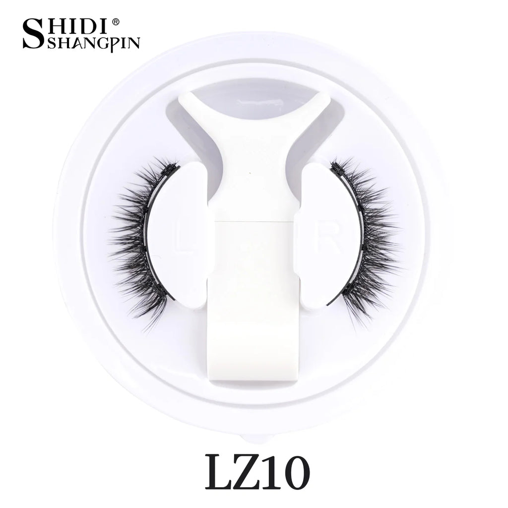 1 Pair Magnetic Lashes For Eye With Winged Ends Soft Reusable Magnetic Eyelashes Natural Look 3D False Lashes Makeup With Tool