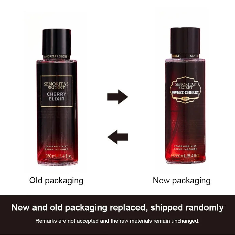 Original Perfume Vanilla Flower Fruit 250ml Fragrance Mist Scent Light Long Lasting Fragrance Women's Perfume Charming Gift