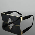 [Oversized Square Glasses] Men's & Women's Oversized Square Glasses - Large Metal Frame, -Tinted Lens,