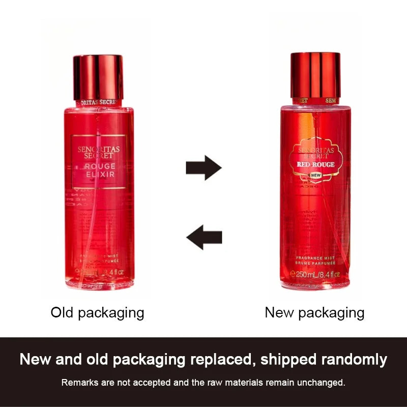 Original Perfume Vanilla Flower Fruit 250ml Fragrance Mist Scent Light Long Lasting Fragrance Women's Perfume Charming Gift