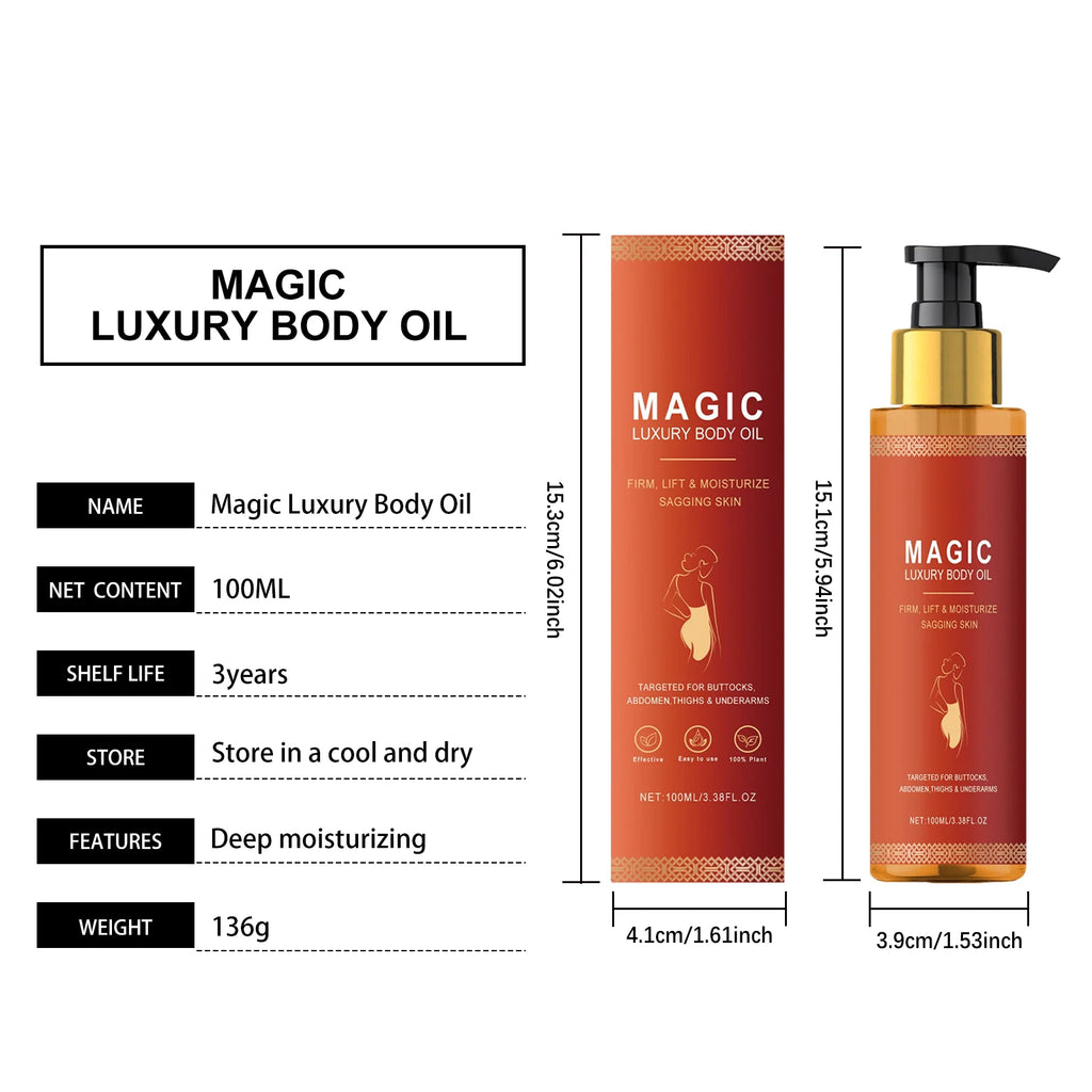 Premium Firming Magic Luxury Body Oil Moisturizing Skin Dry Rough Firming Chest Thighs Anti-Wrinkle Body Massage Care Lotion