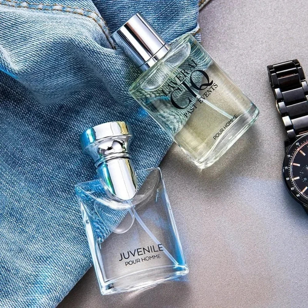 Men Perfume Gift Box 100ml Four Piece Set Lasting Fragrance Body Spray Plant Floral Scent Pheromone Cologne Perfumes Men's Gifts