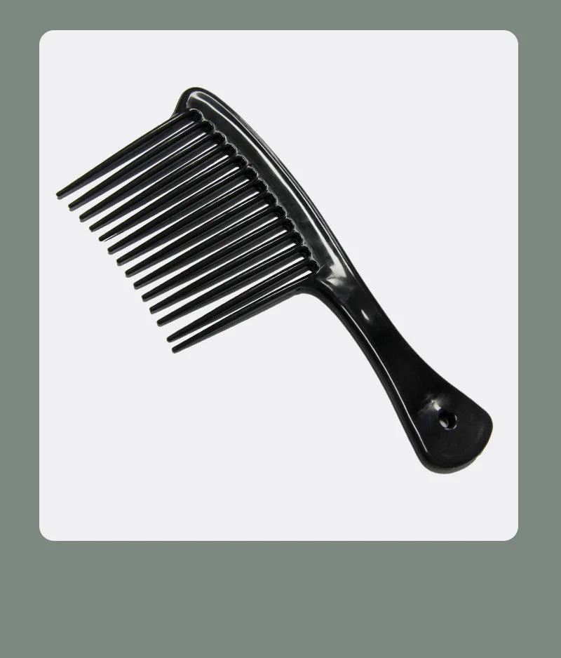 Wide Tooth Smooth Hairdressing Comb Big Size Wet Long Curly Hairbrush Salon Detangling Hair Styling Tools Coarse Wide Spikes