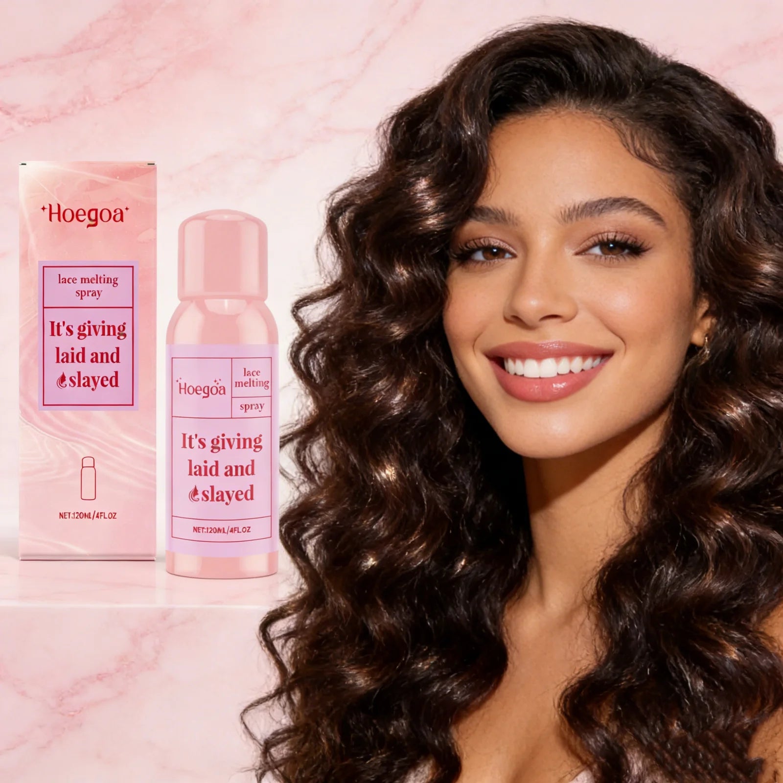 Wig Adhesive Spray Water-Resistant Easy To Use For Lace Front Wig Gentle Formula Easy Removal Strong Invisible Lace Glue Spray