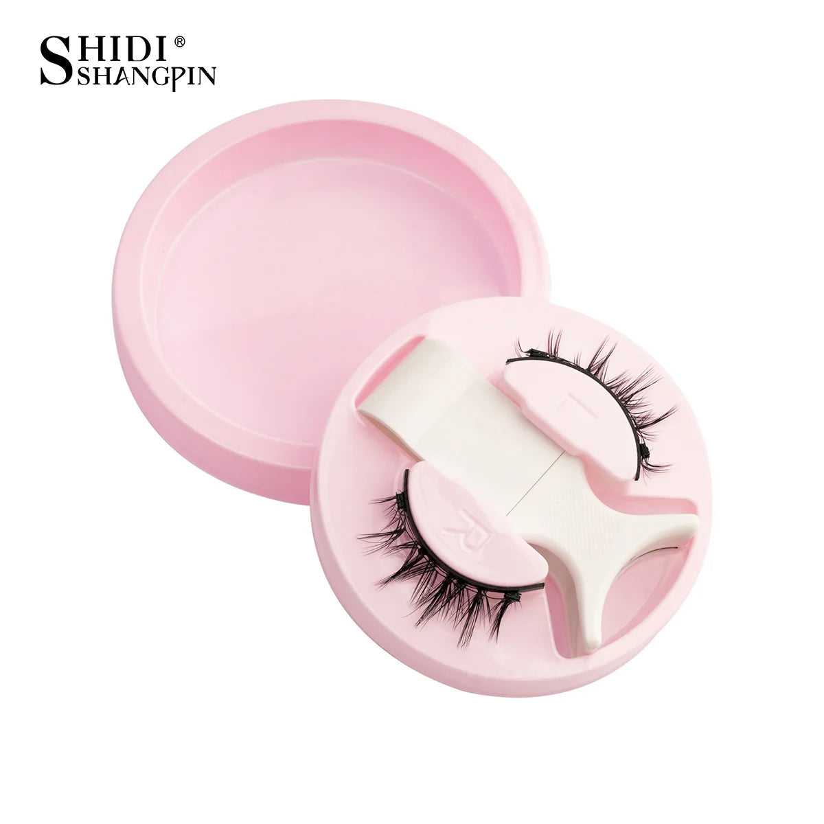 1 Pair Magnetic Lashes For Eye With Winged Ends Soft Reusable Magnetic Eyelashes Natural Look 3D False Lashes Makeup With Tool