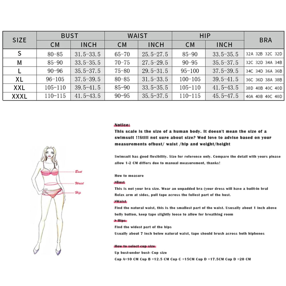 Sexy 3 Pieces Bikini Set With Cover Up Push Up Bikinis Women Swimsuit Female Swimwear Long Skirt Halter Bathing Suit Beachwea