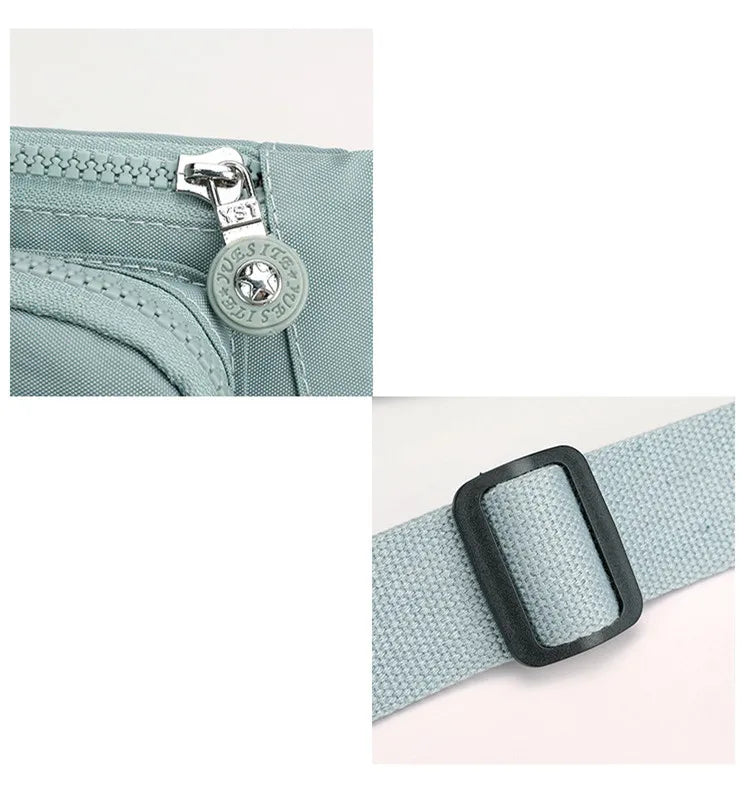 Waist Bags For Women 2024 New Nylon Leisure Solid Color Fanny Pack For Girls Crossbody Chest Bag Belt Waist Packs