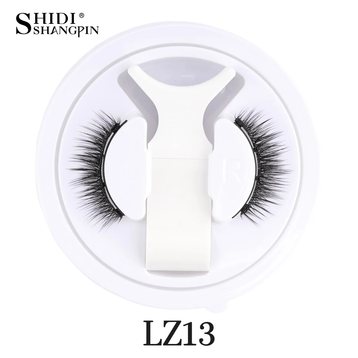 1 Pair Magnetic Lashes For Eye With Winged Ends Soft Reusable Magnetic Eyelashes Natural Look 3D False Lashes Makeup With Tool
