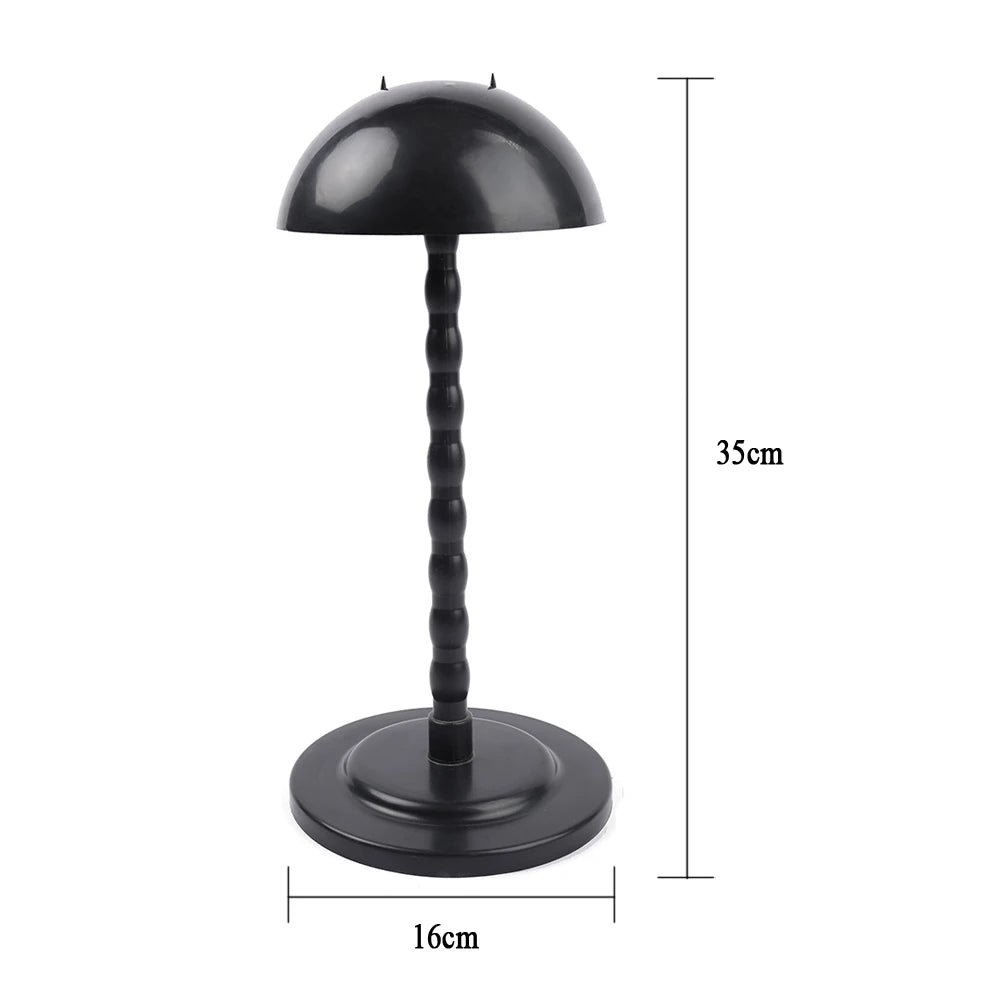 Wig Stand Mushroom Top Plastic Folding Stable Durable Hair Portable Head Hat Cap Display Holder Tools For Styling Wigs Toupee