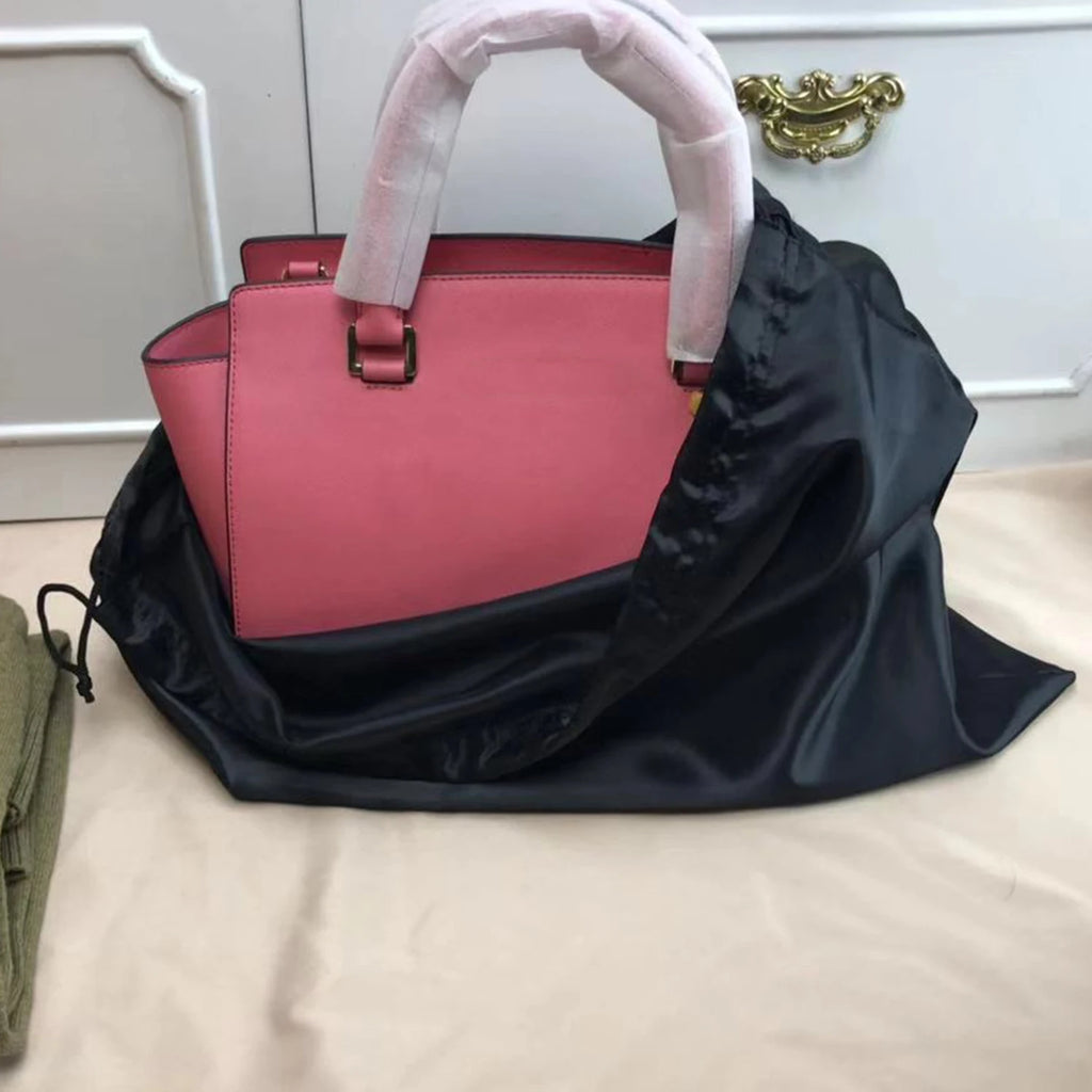 Large Silk Satin Hair Bag Drawstring Bag Wigs Makeup Jewelry Wedding Party Favors Storage Dust Proof Packaging Reusable Bags