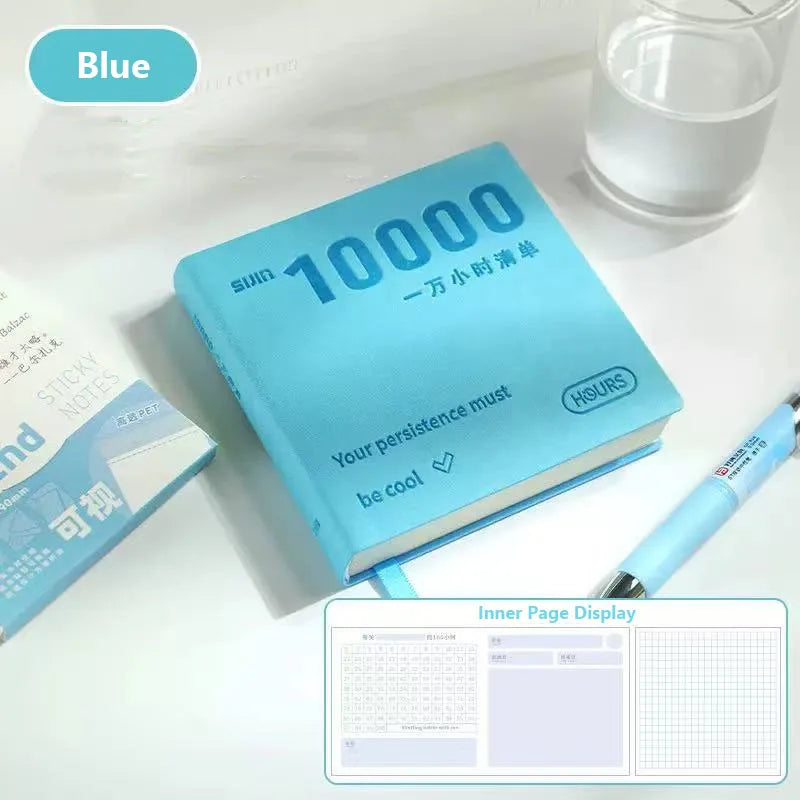 Self-Discipline Checklist Notepad Pocket Diary 10000 Hours Journal Notebooks Note Book Office School Supplies