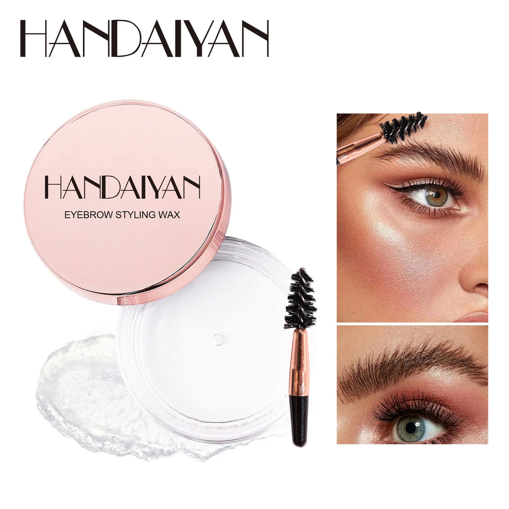 Transparent Pomade Eyebrow Styling Soap Natural Brows Gel Wax Fixer With Brush For Women Eyebrow Cosmetics Make Up Eyebrow Gel