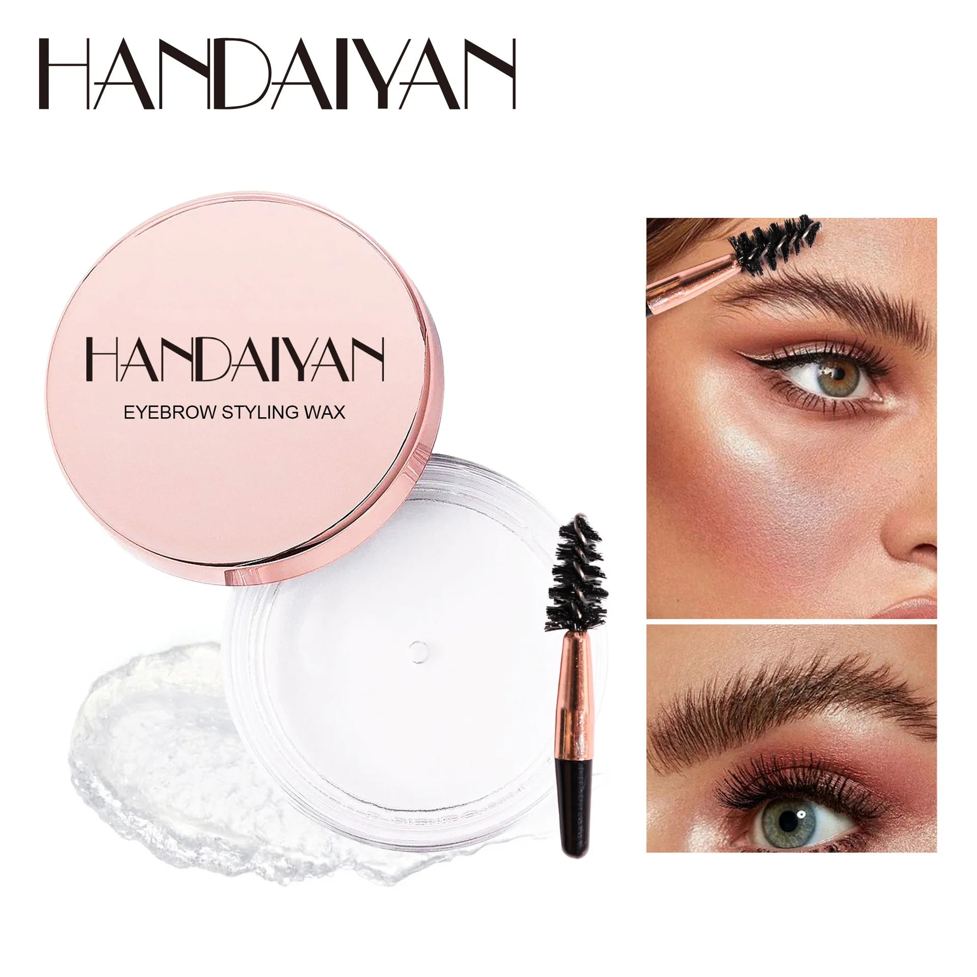 Transparent Pomade Eyebrow Styling Soap Natural Brows Gel Wax Fixer With Brush For Women Eyebrow Cosmetics Make Up Eyebrow Gel