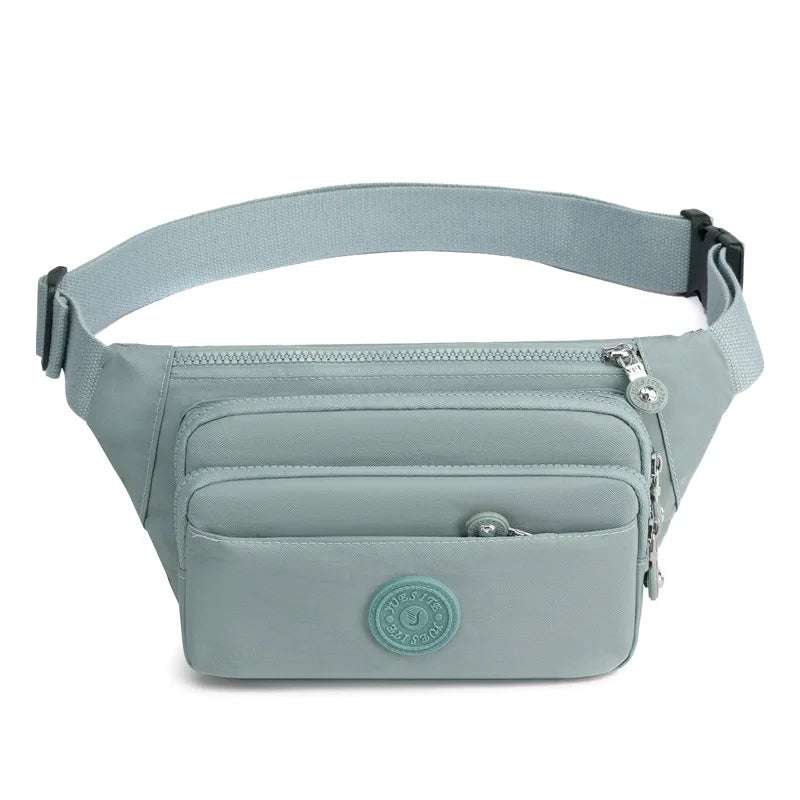Waist Bags For Women 2024 New Nylon Leisure Solid Color Fanny Pack For Girls Crossbody Chest Bag Belt Waist Packs