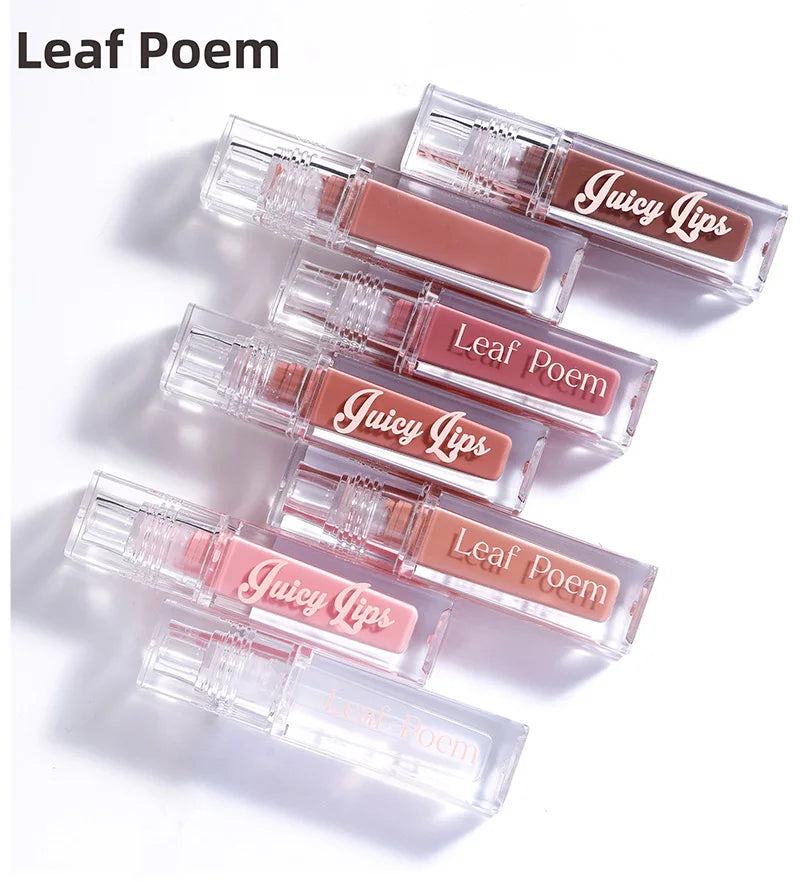 Clear Lip Gloss Makeup Hydrating Pearlescent Glitter Plumping Moisturizing Natural Pink Lip Glaze Reduce Lip Wrinkles Lips Care