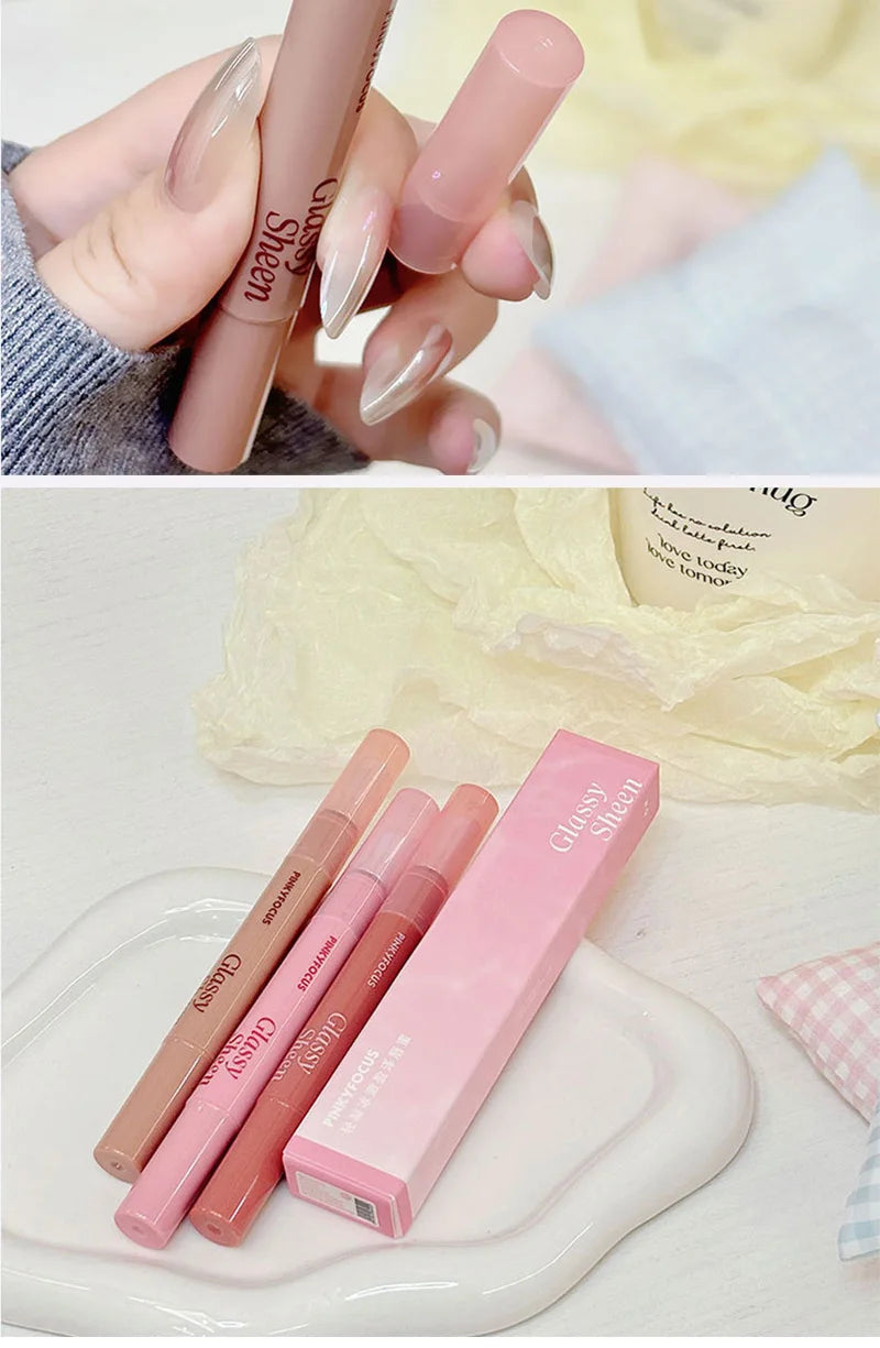 Pinkyfocus Lip Gloss Is Moisturizing, Natural, Easy to Apply, Has a Water-Gloss Finish, Does Not Stick to the Cup, Does Not Show Lip Lines, Is Non-Sticky, Enhances Lip Volume, Brightens the Complexion, High-End Versatile Kore