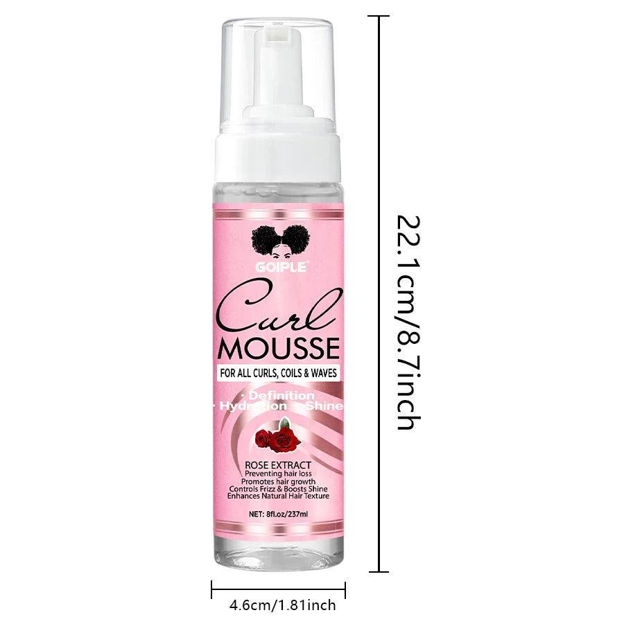 Curl Defining Mousse Long Last Smooth and Shine Curly Conditioner for Control Frizz Women Curls Moisturize Foam Styling Products