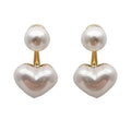 Elegant Pearl Necklace For Women Heart Pendant Necklaces Luxury Imitation Pearls Chain Necklaces Korean Jewelry Girls Gifts