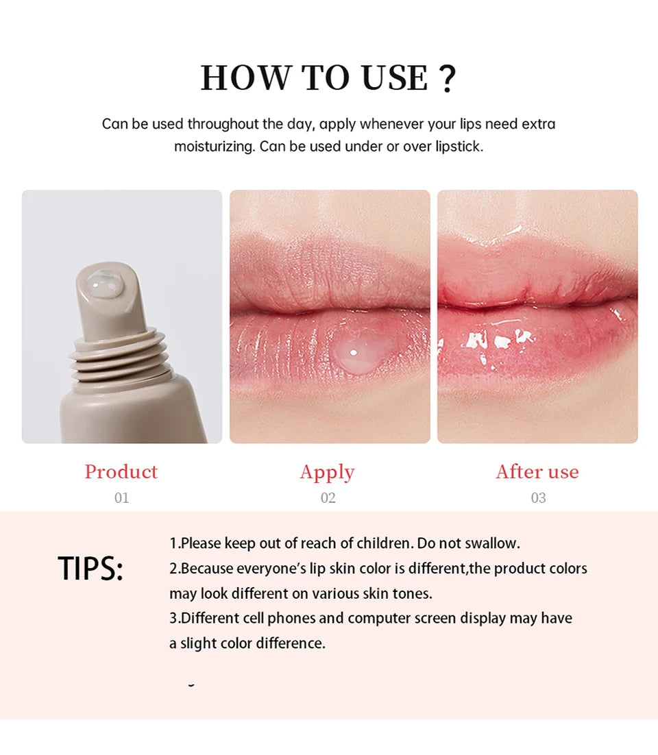 Butter Lip Balm Long Lasting Nourishes Moisturizes Soothes Lips Jelly Lip Gloss Oil Beautifying Smoothing Lip Care Balm Makeup