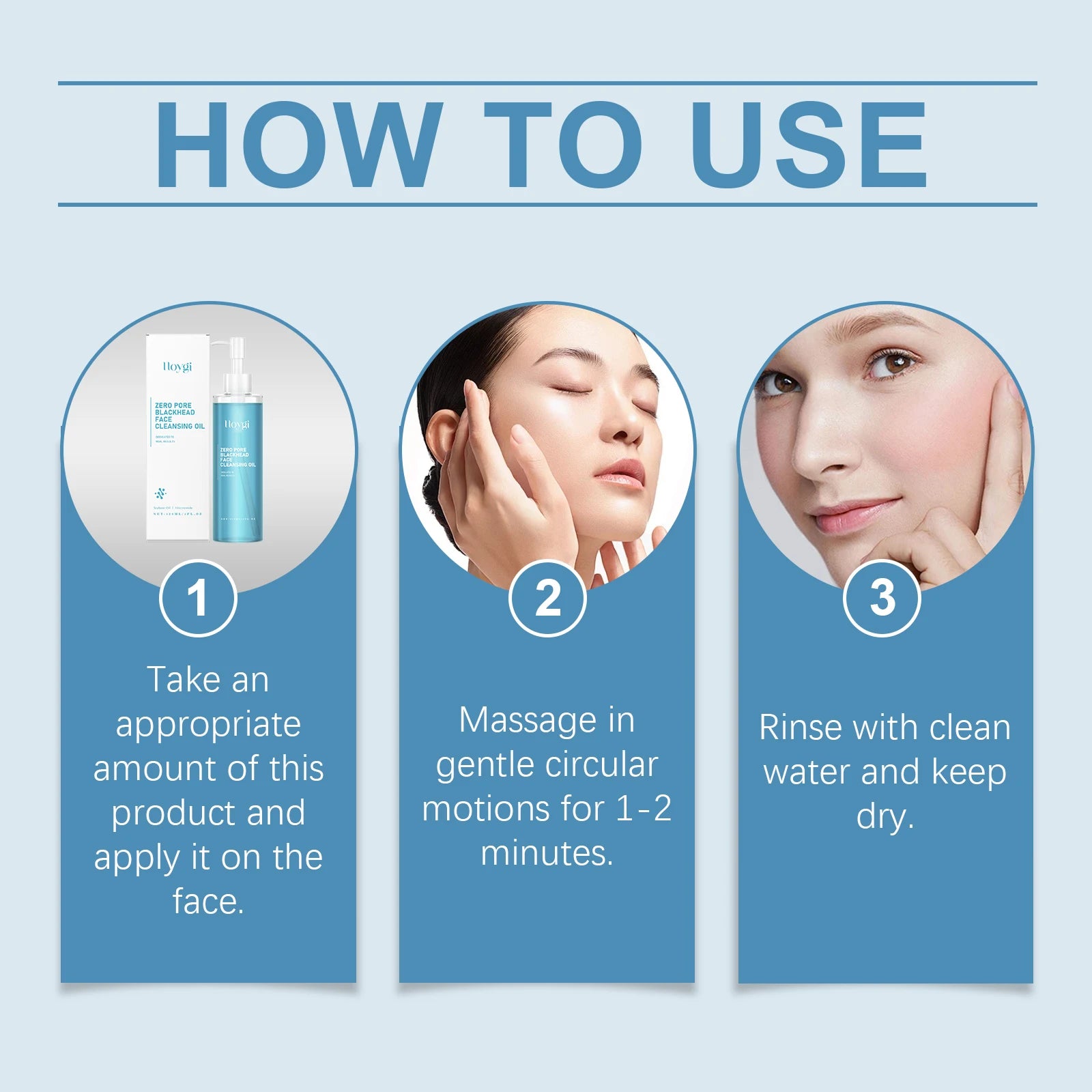 Makeup Remover Oil Purifying Pores Gentle Soothing for Face Eyes Lips Non-Tightening Refreshing Moisturizing Facial Cleanser Oil