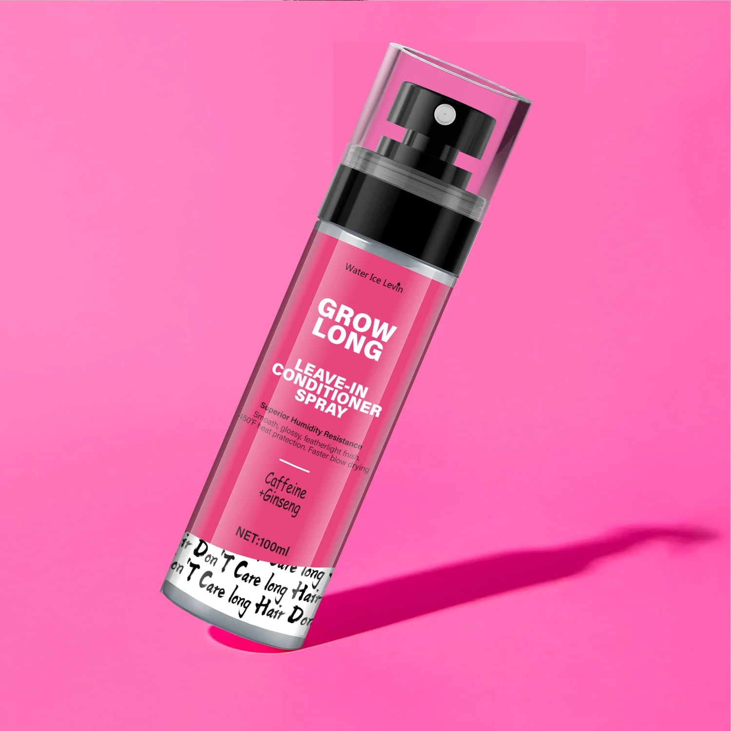 Leave-In Conditioner Spray and Softener, Long Biotin - Anti-Frizz Deep Conditioner for Split Ends and Fracture - Vitamin E, Caffeine and Ginseng, Suitable for Curly Hair, Dry and Damaged Hair