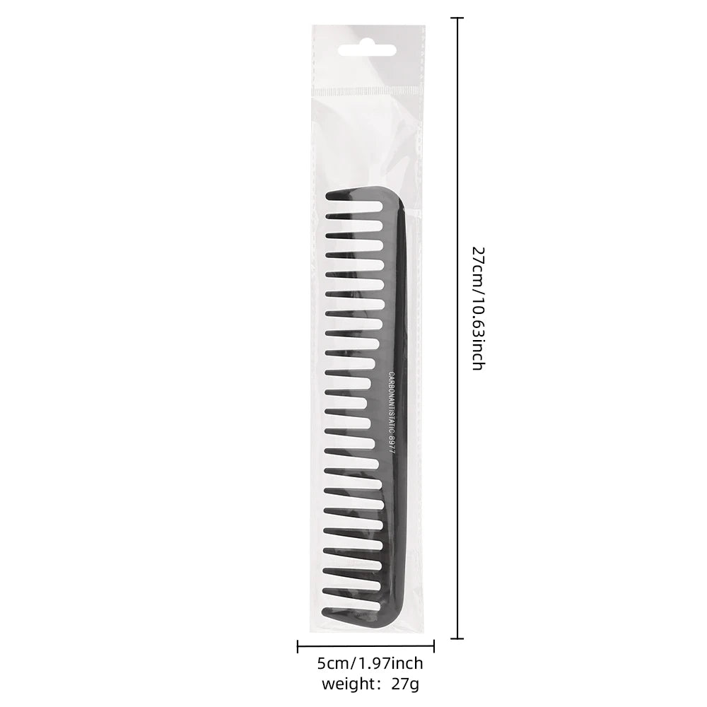 Wide Tooth Curl  Comb Detangling Comb Texture Comb For Curly Wet Wavy Thick Hair Wigs Salon Barber Hairstyle Tool ﻿