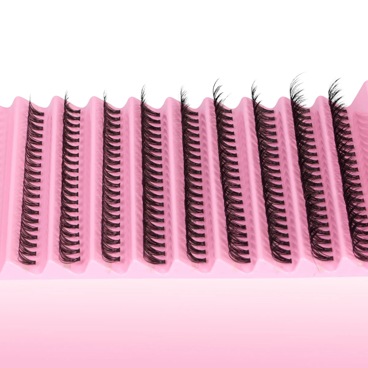 Lash Extension Kit DIY Lash Clusters Kit 8-16mm Individual Lashes Kit with Lash Bond and Seal Lash Tweezers for Self Use