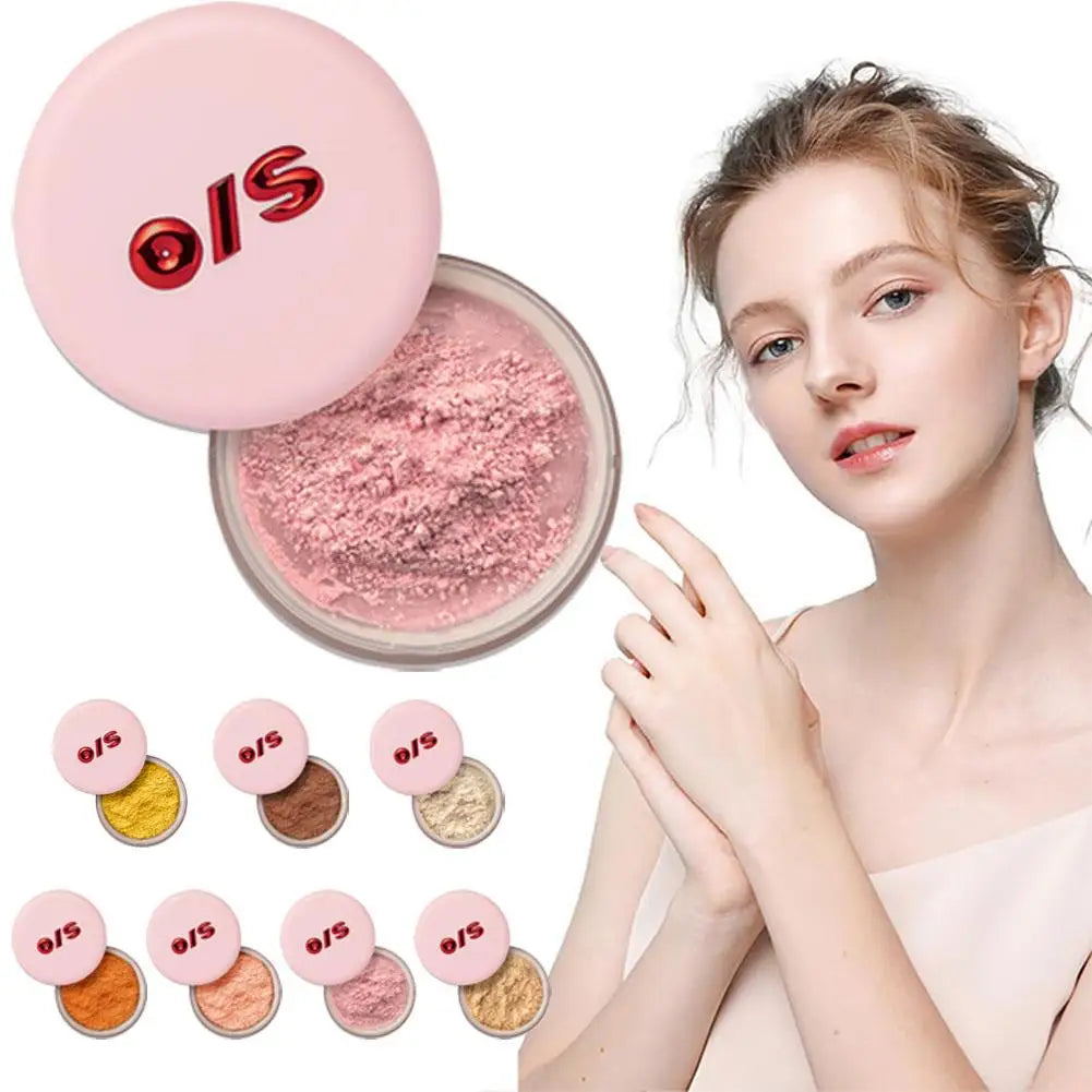 6 Color Setting Powder Matte Lasting Oil Control Hidden Honey Powder Pore Setting Powder&143ml Waterproof Setting Powder Spray