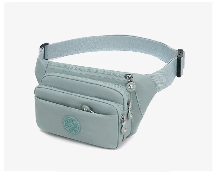 Waist Bags For Women 2024 New Nylon Leisure Solid Color Fanny Pack For Girls Crossbody Chest Bag Belt Waist Packs
